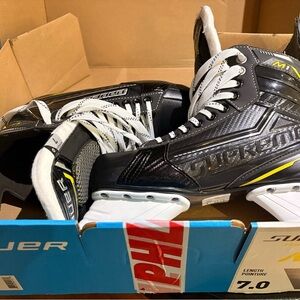 Bauer Supreme Skates in Black and Yellow